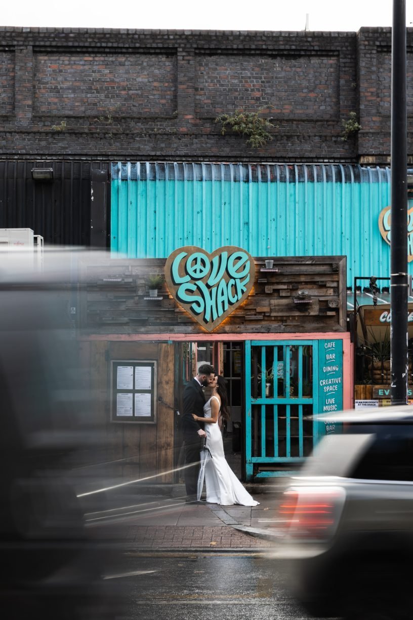 Wedding reception venue The Hackney for a stylish wedding in East London UK - London wedding photographer Lauren Squire