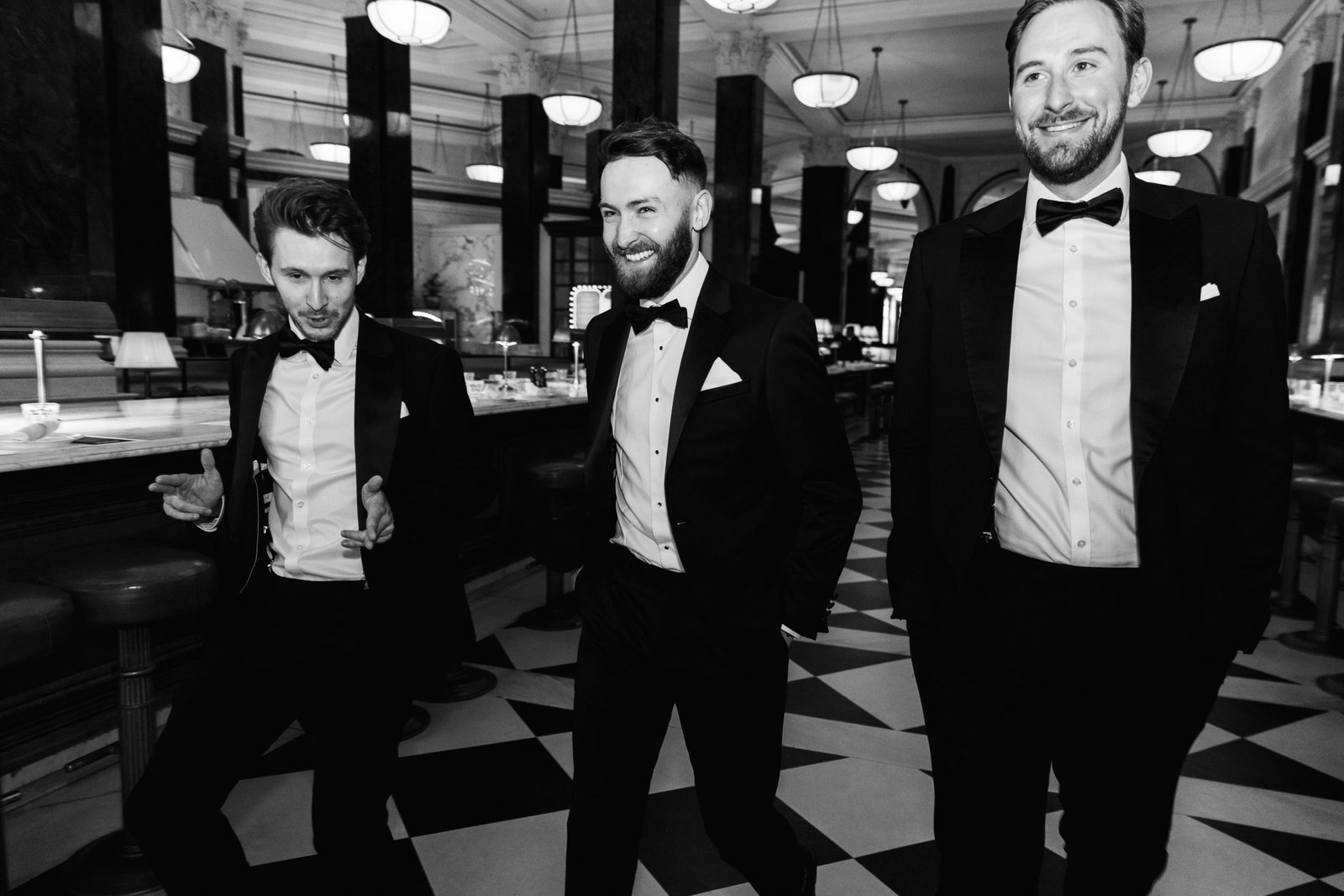 Bridal & groom prep at The Ned Hotel in London - London wedding photographer Lauren Squire